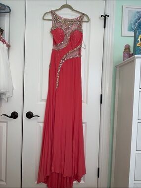 muxxn red dress MUXXN | Dresses | Muxxn Red Laceover Mermaid Evening Gown Dress Size Xl